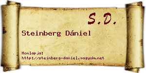 Steinberg Dániel névjegykártya